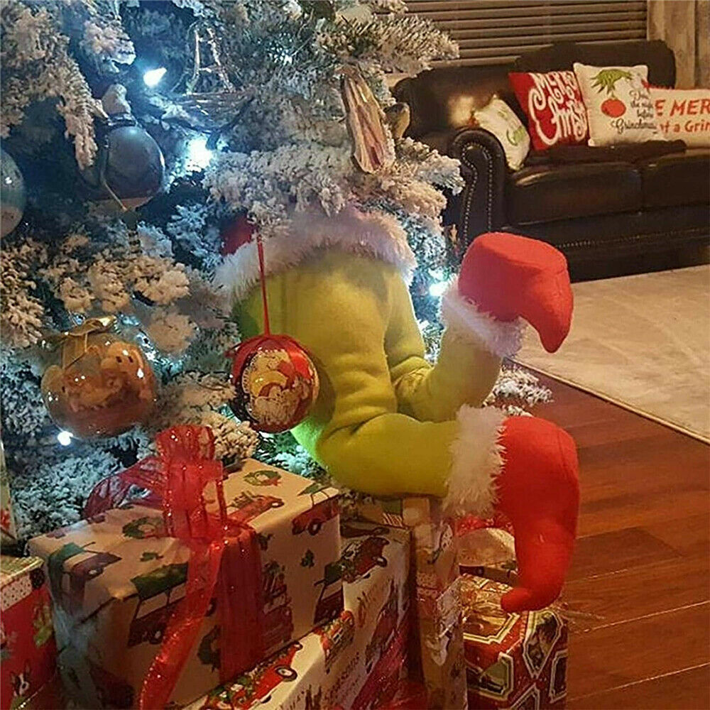 How The Grinch Stole Christmas Legs Plush Doll  Xmas Tree Wreath Decor Props