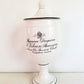 Vintage Classic French Pharmacie Droguerie L Vilain Bath Cotton Ball Canister