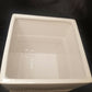 Bella Lux Bathroom Trash Can White Ceramic Crystal Rhinestone Wastebasket New