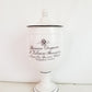 Vintage Classic French Pharmacie Droguerie L Vilain Bath Cotton Ball Canister