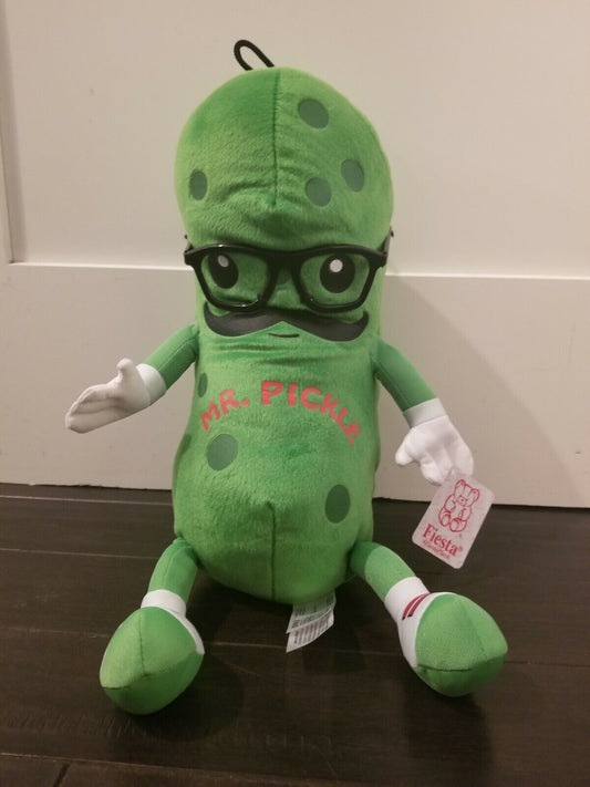 Mr. Pickle Plush 15 Inches with Legs Plush Stuffed Fiesta Toy New with Tag