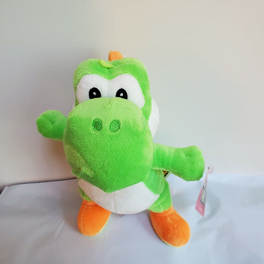 Super Mario World Plush Green Yoshi Soft Toy Stuffed Plush Animal Doll 10" NWT