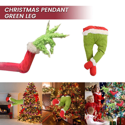 How The Grinch Stole Christmas Legs Plush Doll  Xmas Tree Wreath Decor Props