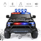 Electric 12V Battery Kids Ride on Police Car Truck 6Wheels+Led+In