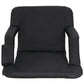 Set of Two 5 Reclining Positions Tiltable Stadium Seat Concert Bleacher Chair
