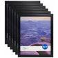 Photo Frame Set of 6 8X10" Format Lot Wall Art Home Decor Black Picture Frames
