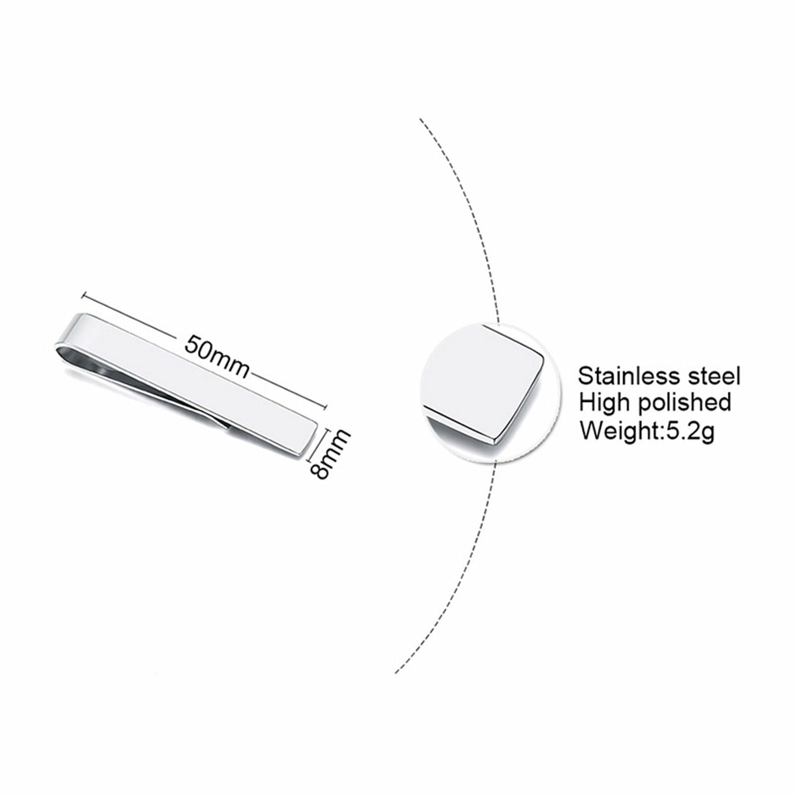 3Pcs Mens Stainless Steel Tie Clip Necktie Bar Clasp Clamp Pin Gold Black Silver