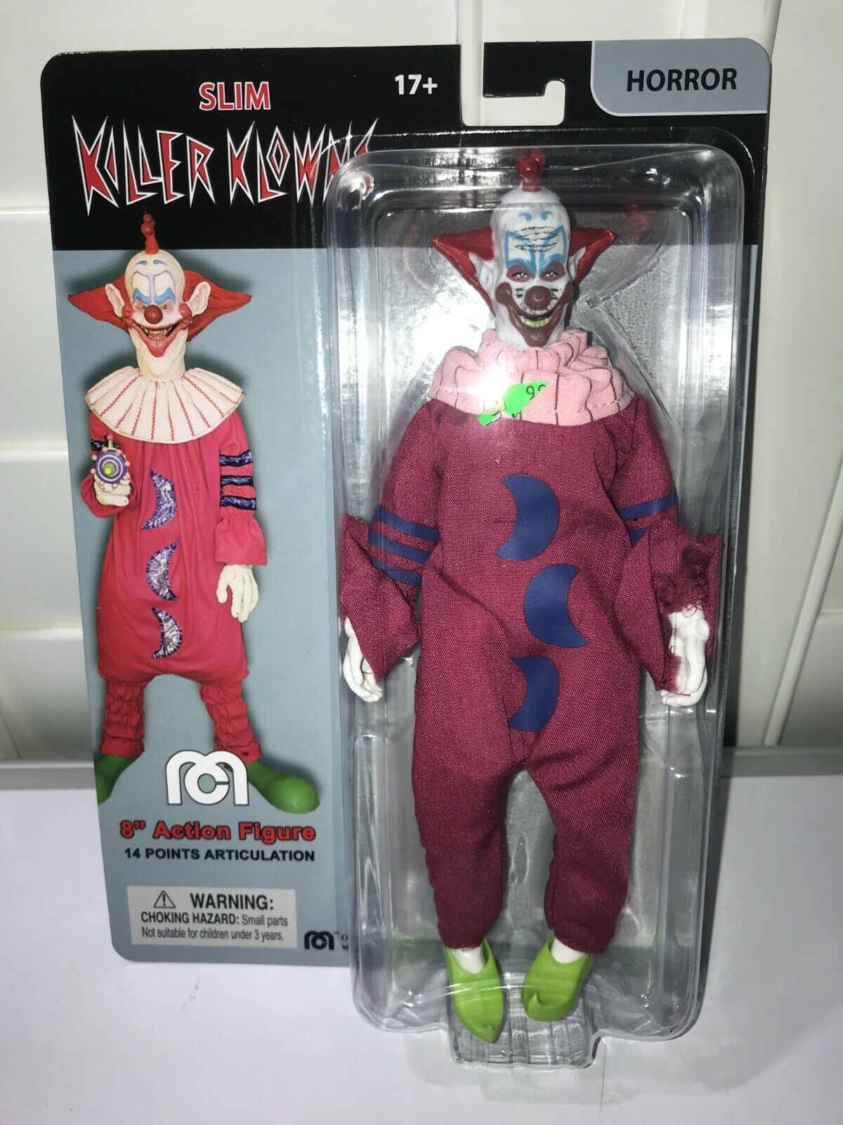 Mego Movies Killer Klowns from Outer Space SLIM 8” Figure DAMAGED PACKAGE READ