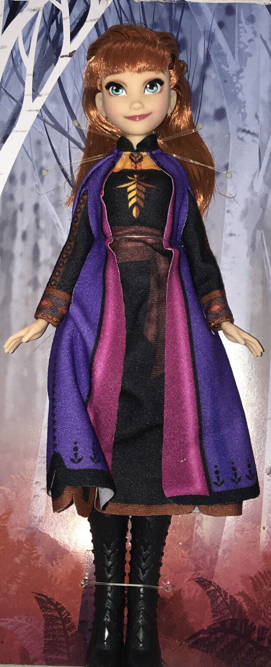 Disney Frozen 2 Anna W/ Long Red Hair &Outfit Fashion 11” Inch Doll Loose New