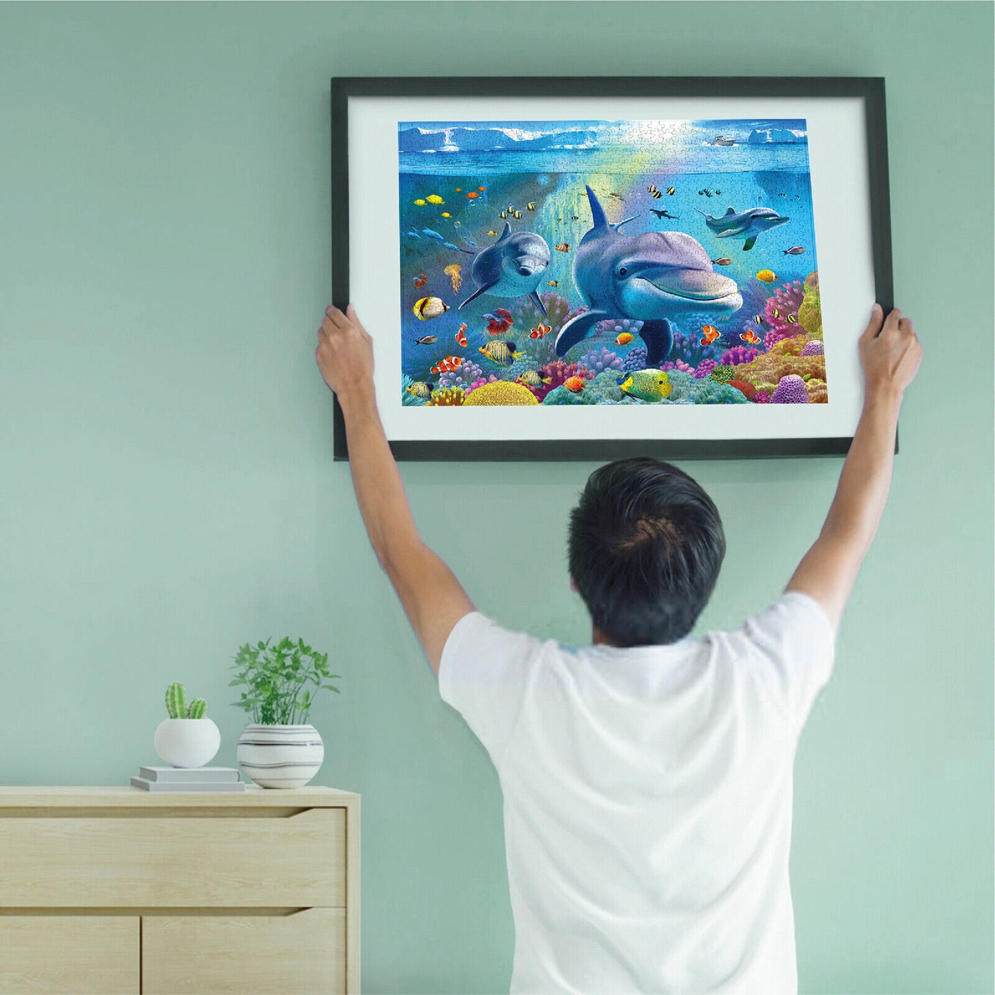 1000 Pieces Jigsaw Puzzles for Adults Kids-Seaworld Education Learning Tools Toy