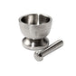 Stainless Steel Mortar & Pestle Spice Grinder Molcajete Heavy Duty, BPA Free, 4"