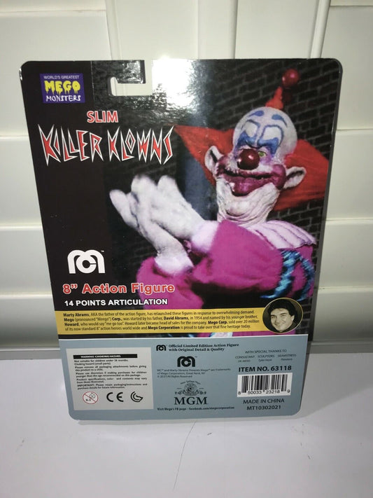 Mego Movies Killer Klowns from Outer Space SLIM 8” Figure DAMAGED PACKAGE READ