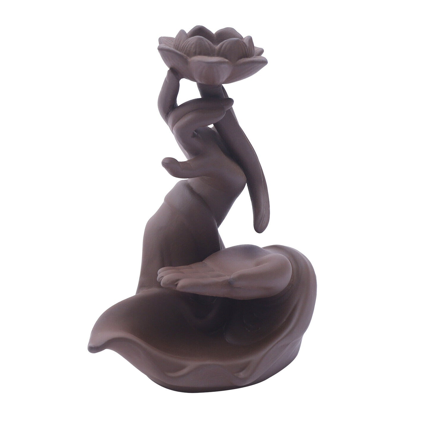 Buddha'S-Hand and Lotus Censer Creative Reverse-Flow Incense Burner Home Decor