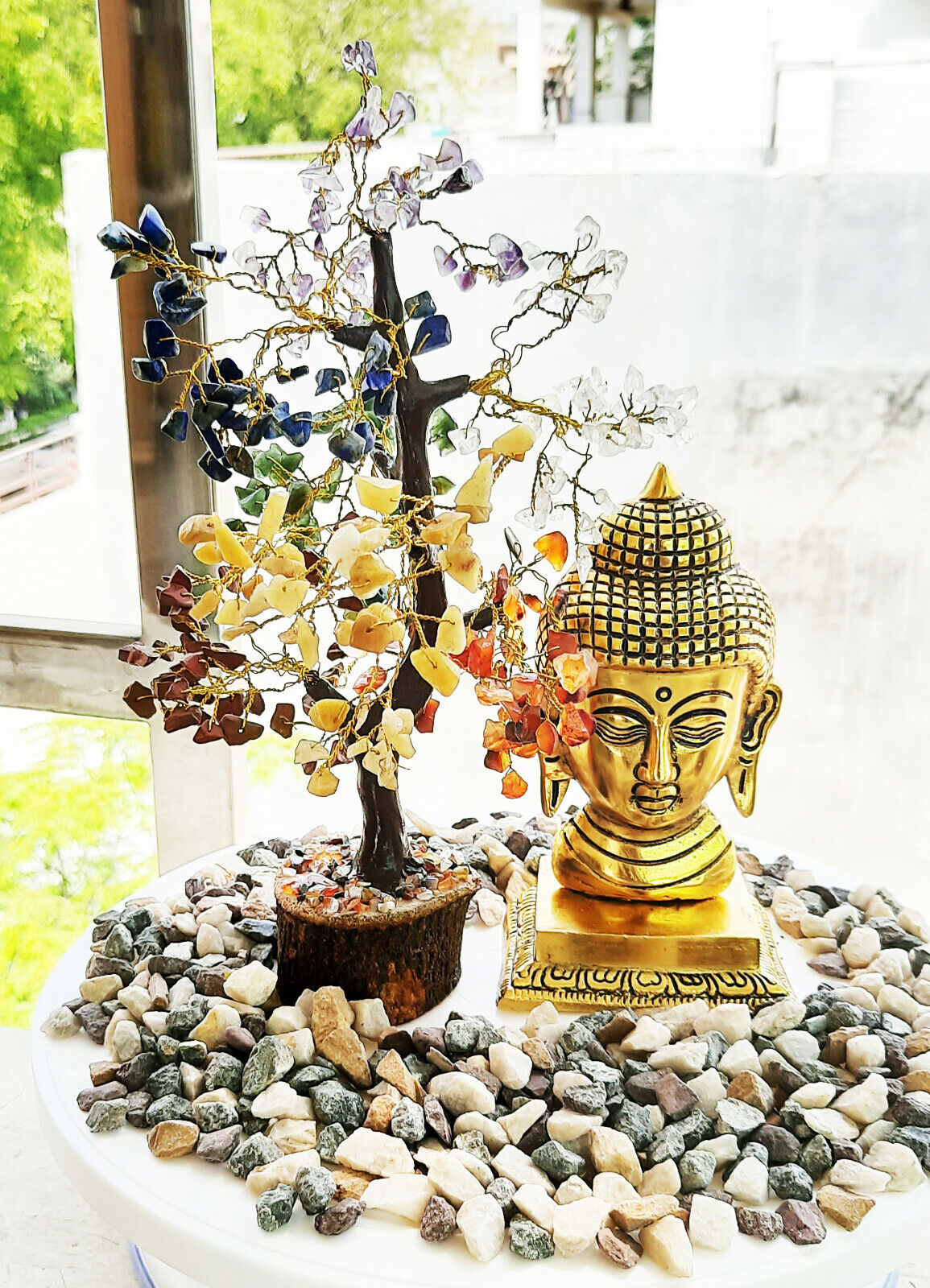 Buddha Statue Figurine Theravada Home Car Dashboard Decor Buddhism Nonbreakable