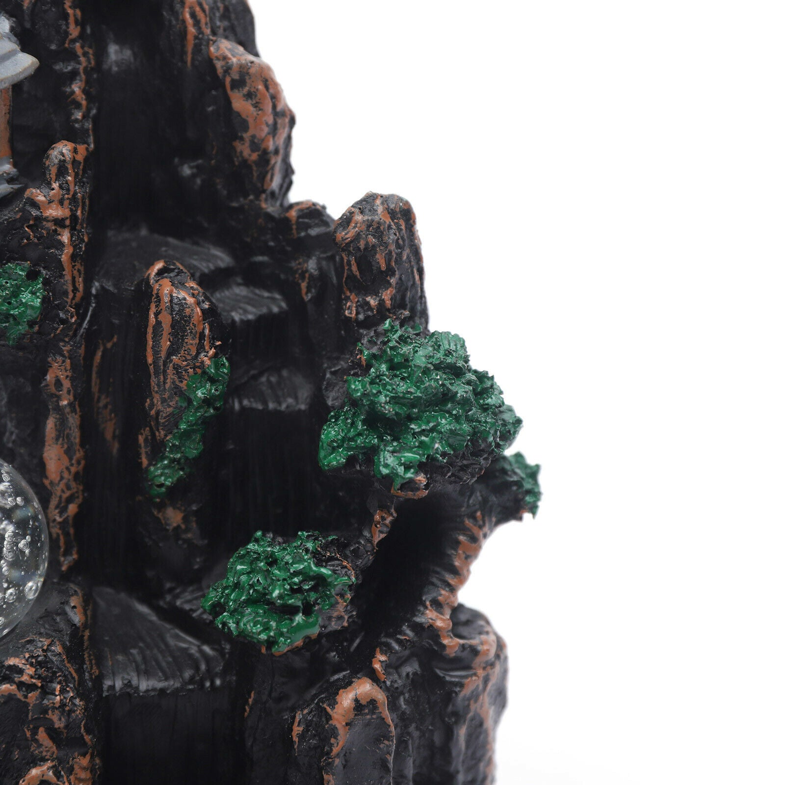 Mountain Shape Incense Fountain Smoke Waterfall Office Home Decor Aromatherapy