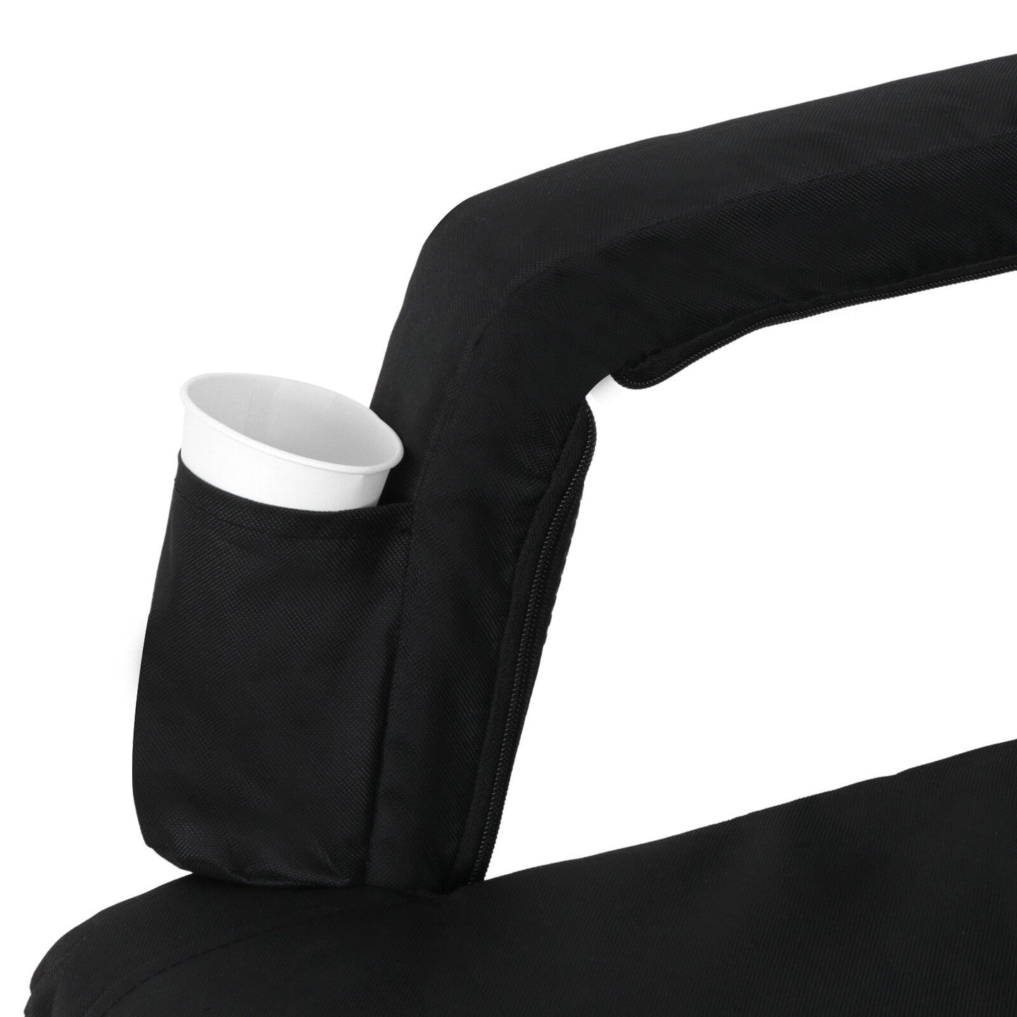 Set of Two 5 Reclining Positions Tiltable Stadium Seat Concert Bleacher Chair