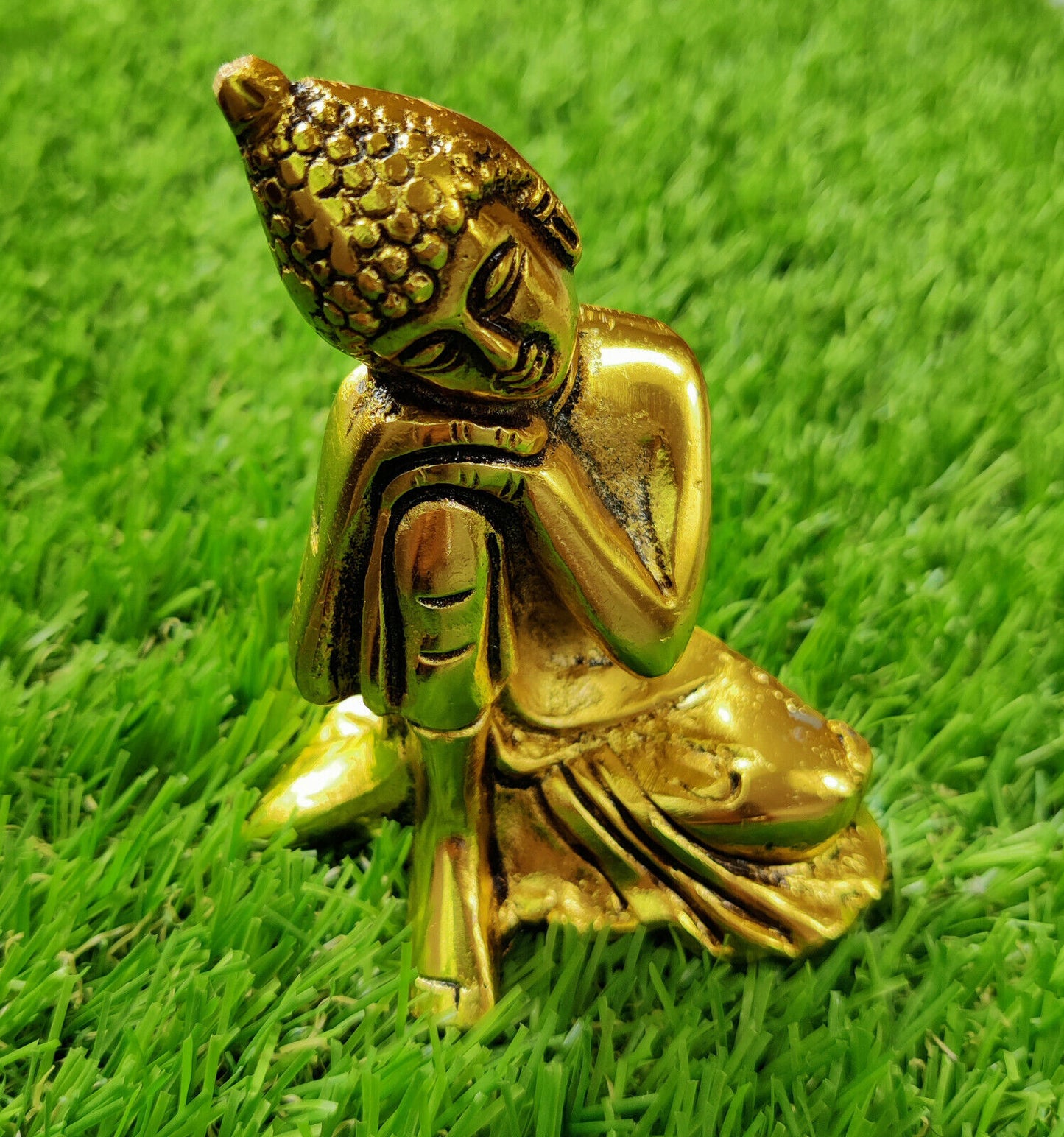 Buddha Statue Figurine Theravada Home Car Dashboard Decor Buddhism Nonbreakable