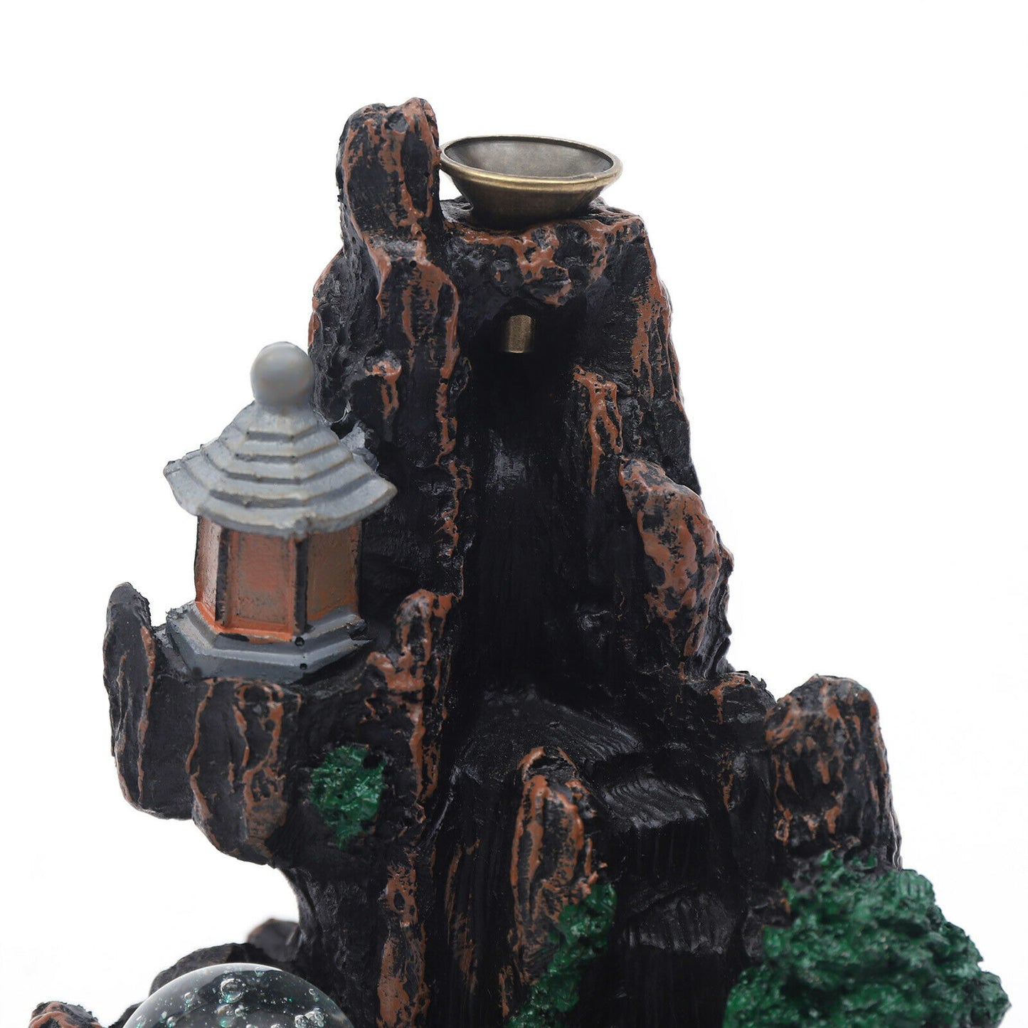 Mountain Shape Incense Fountain Smoke Waterfall Office Home Decor Aromatherapy