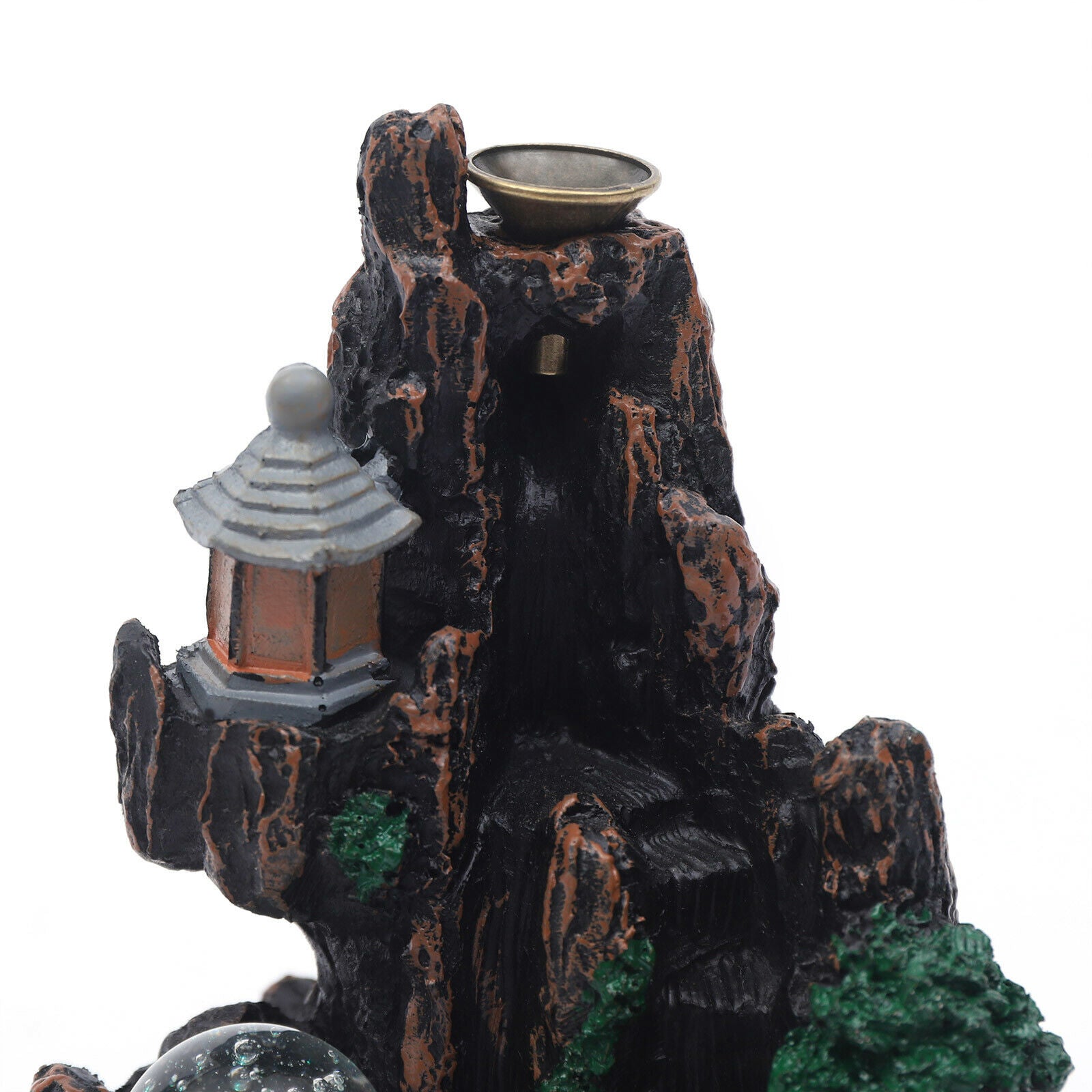 Mountain Shape Incense Fountain Smoke Waterfall Office Home Decor Aromatherapy