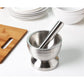 Stainless Steel Mortar & Pestle Spice Grinder Molcajete Heavy Duty, BPA Free, 4"