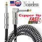 NEW 10Ft NOISELESS Electric Guitar Bass Cable Pedal AMP Cord 1/4" USA KEYBOARD