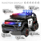 Electric 12V Battery Kids Ride on Police Car Truck 6Wheels+Led+In
