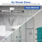Window Squeegee Shower Cleaner Car Glass Wash Water Wiper Stainless Steel Blade