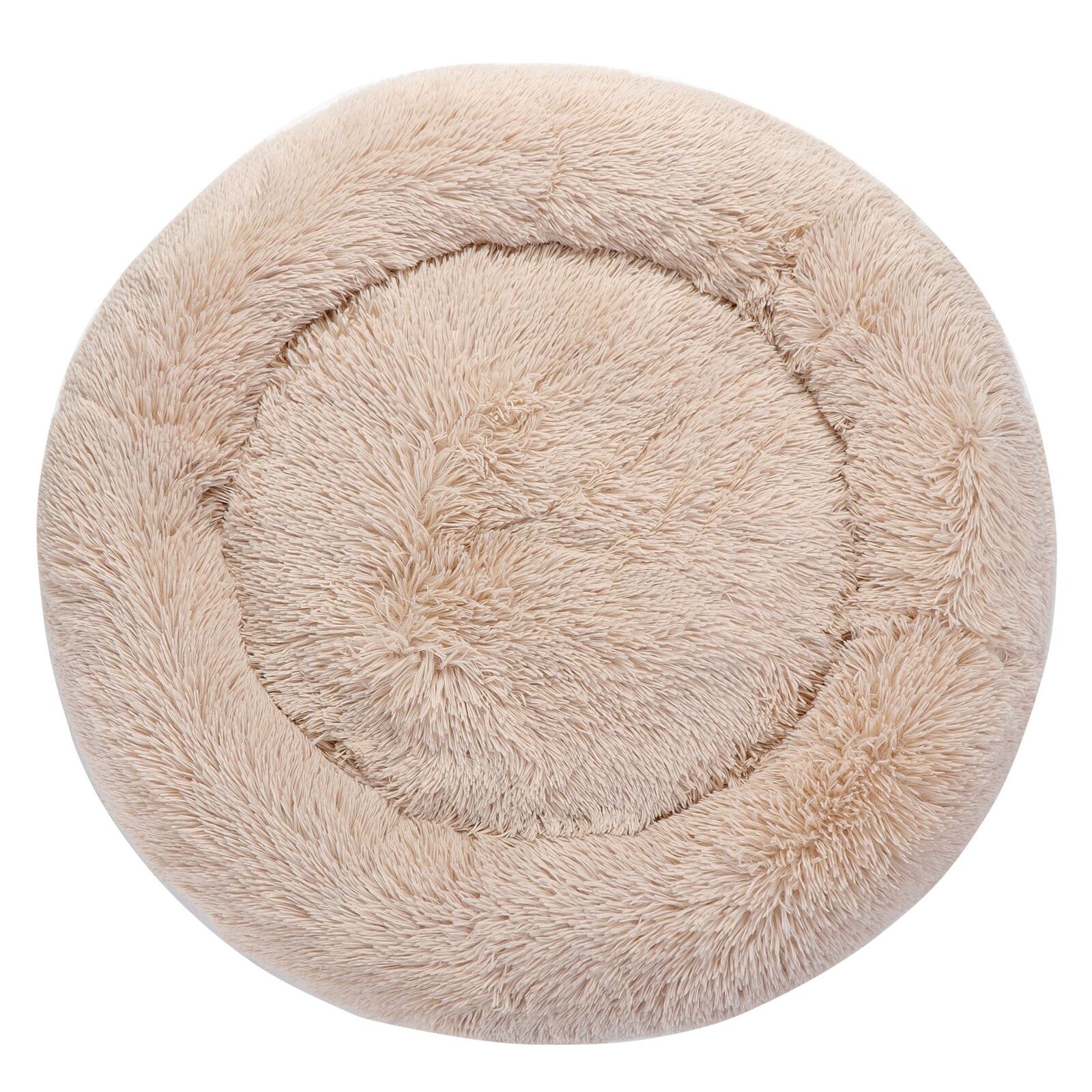 30"X30" Pet Bed Dog Cat Donut Cuddler Cushion Mats Machine Shaggy Fluffy