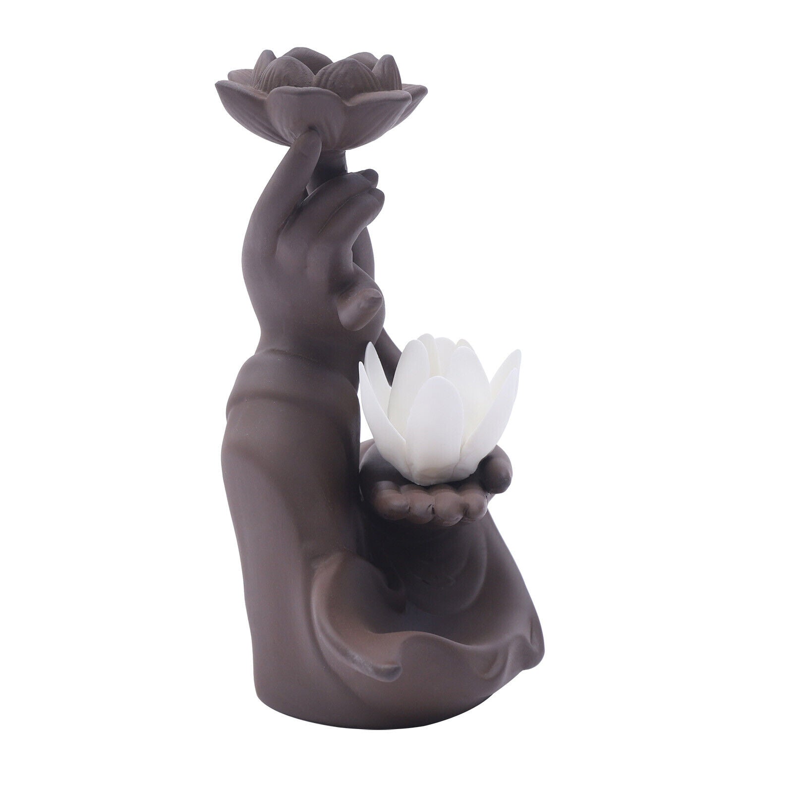 Buddha'S-Hand and Lotus Censer Creative Reverse-Flow Incense Burner Home Decor