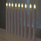 Flameless Flickering Battery Operated Taper Candles Realistic with Timer Remote